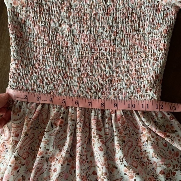 Rare Editions Smocked waste ruffle tiered bottom dress - Picture 9 of 11